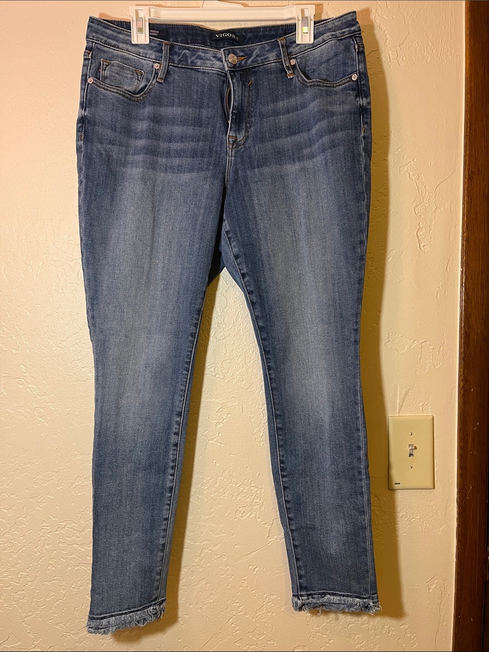 Vigoss Women's Washed Blue Skinny Jeans